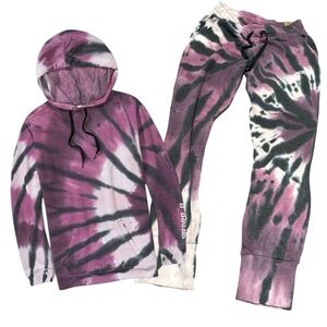 Victorias Secret Pink Everyday Campus Sweatshirt Hoodie & Sweatpants Set…